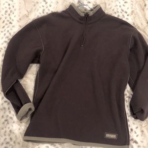 Men’s brown fleece pullover